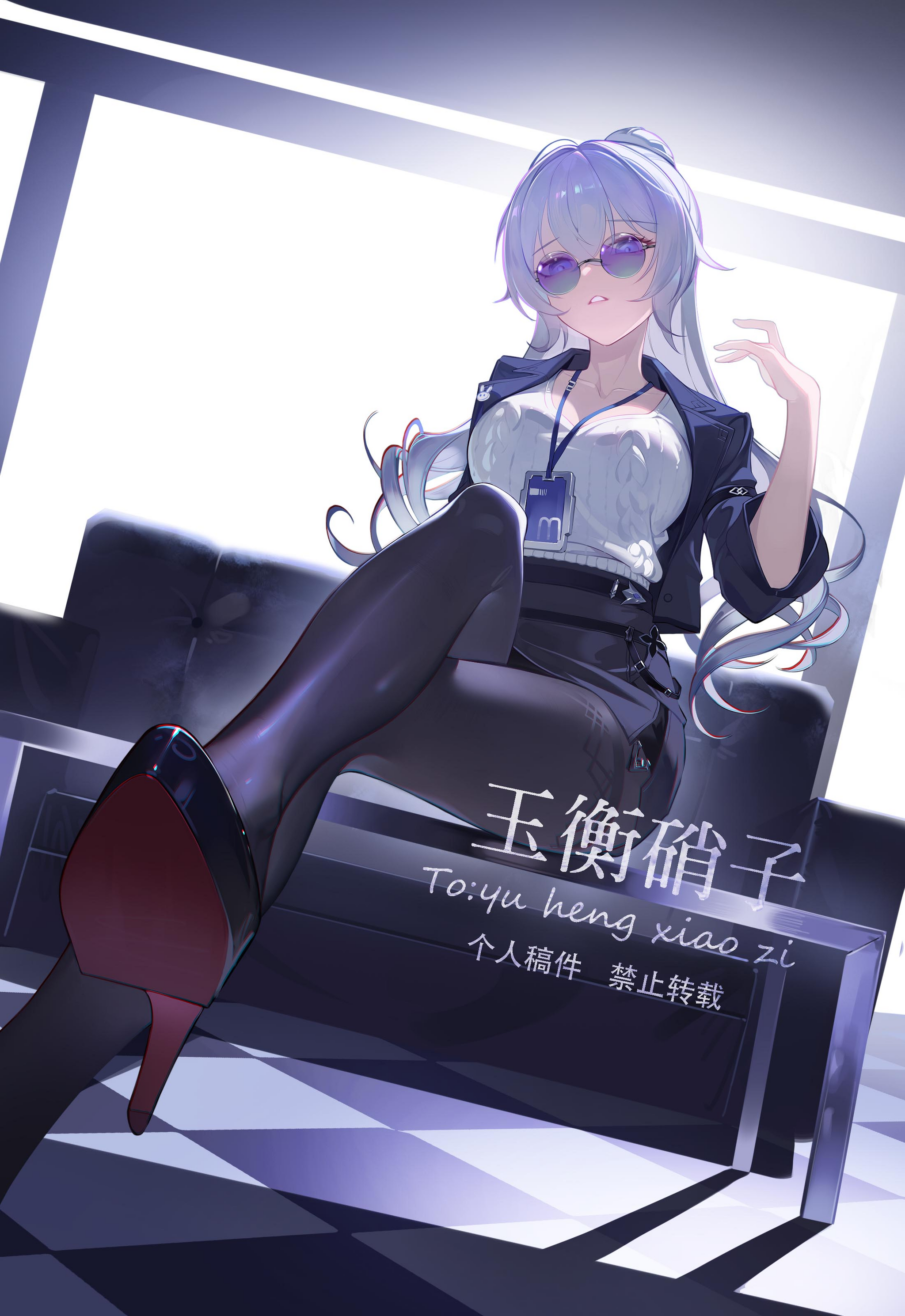 Negotiation - Anime art, Anime, Honkai Impact, Bronya Zaychik, Office workers