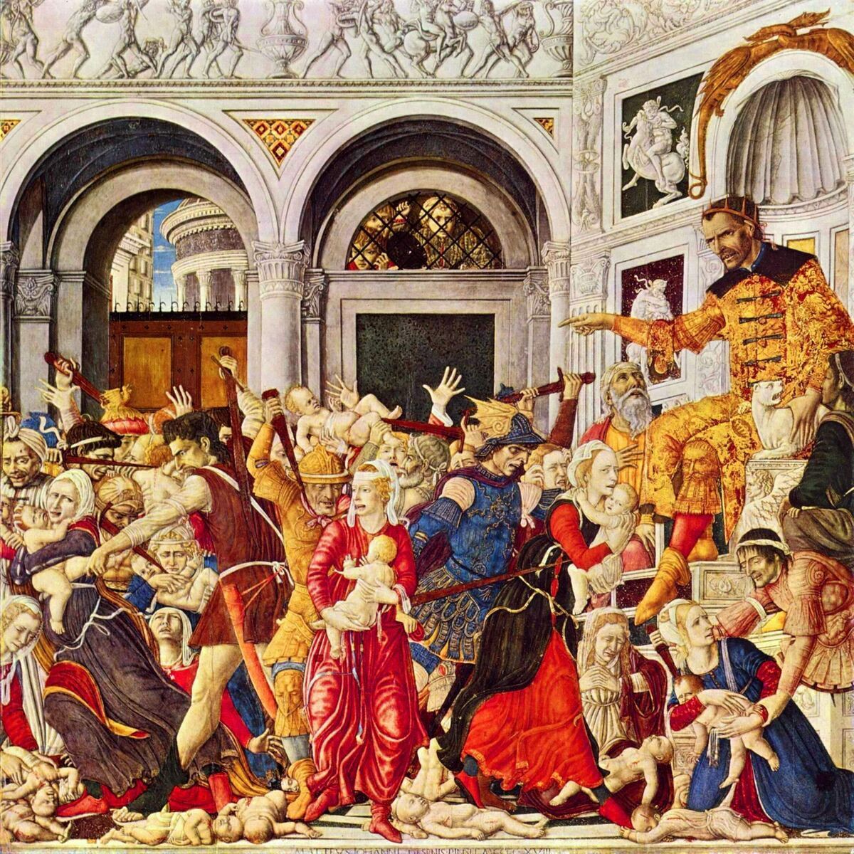 Massacre of the Innocents in Bethlehem - God, Religion, Christianity, Orthodoxy, Lord, Jesus Christ, Bible, New Testament, Herod, Murder, Babies, Negative