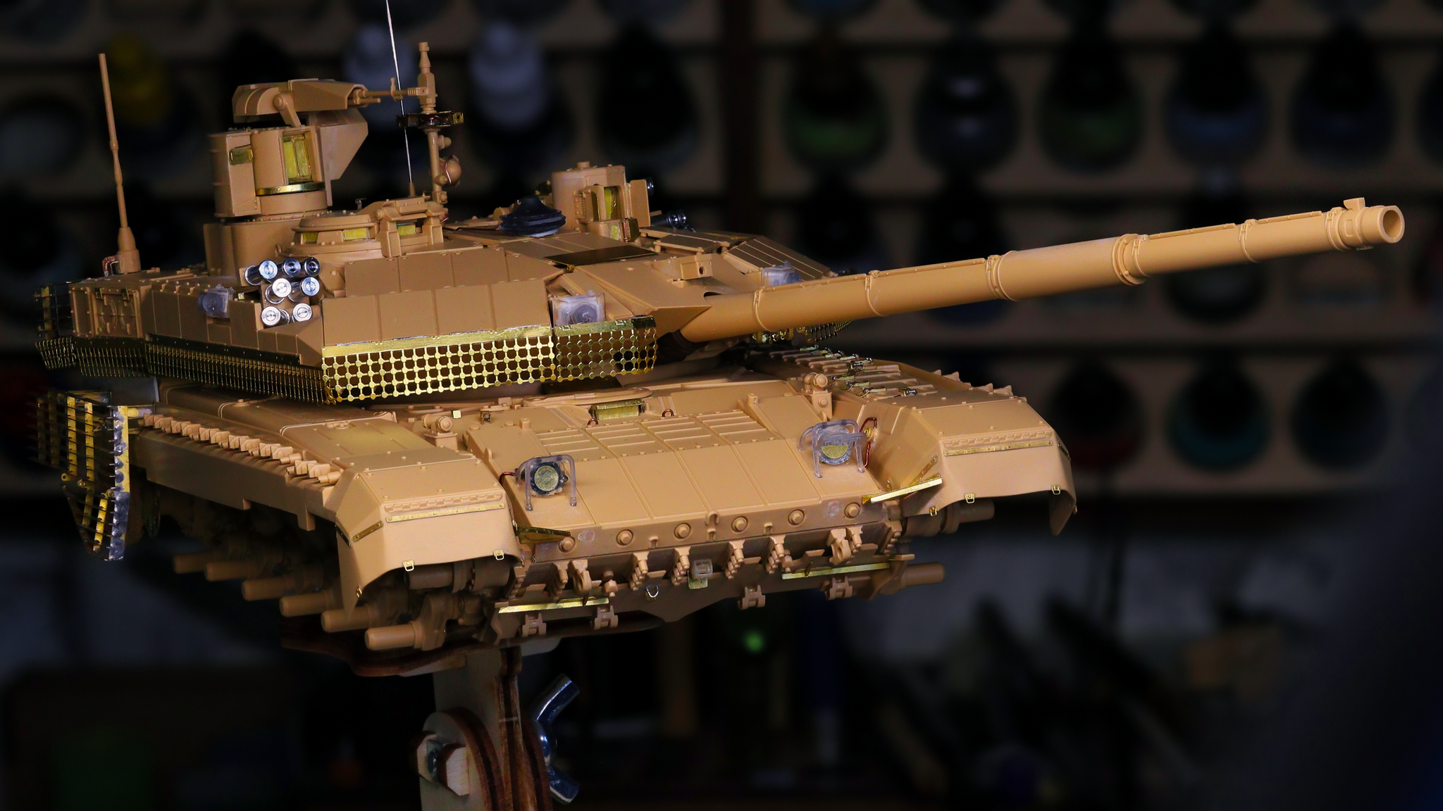 T-90M (Pre-painting stage) - My, t-90, Tanks, Stand modeling, Modeling, Scale model, 3D печать, Military equipment, Longpost