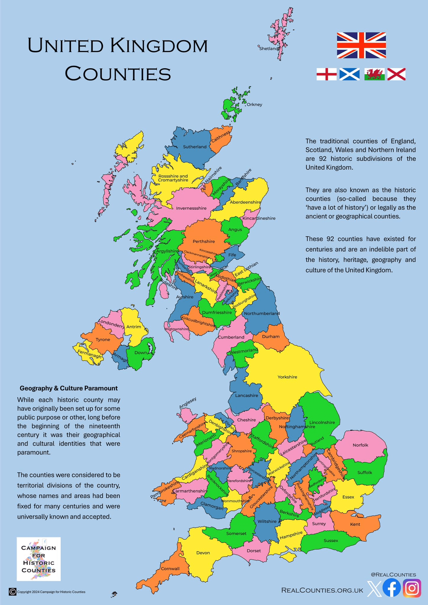 [MAPS] 92 Historical Regions of Great Britain - Cards, Custom Maps, Geography, Facebook (link)