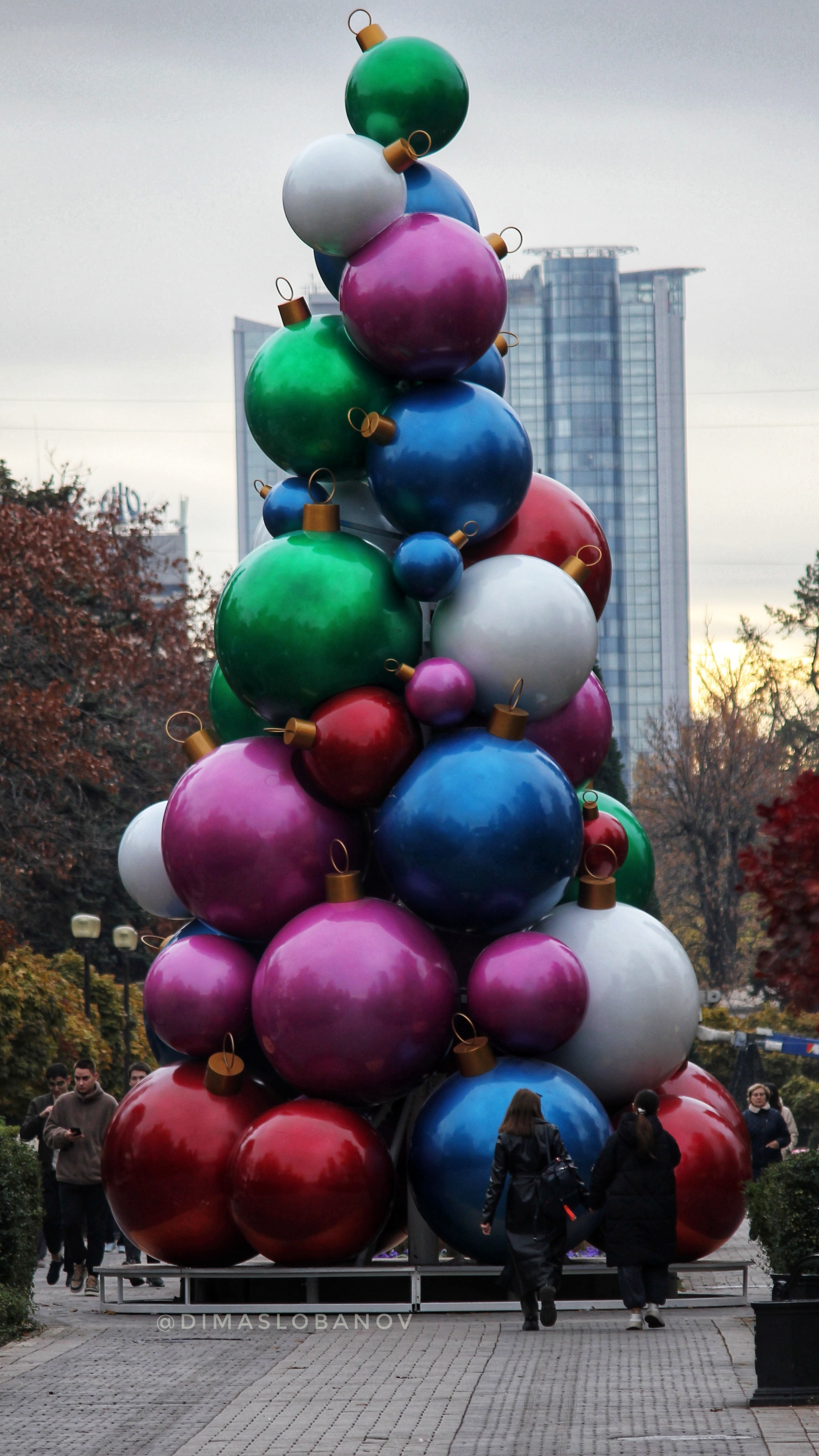 Autumn Krasnodar - My, Krasnodar, The photo, New Year, Краснодарский Край, Autumn, Christmas tree, New Year's miracle, Longpost