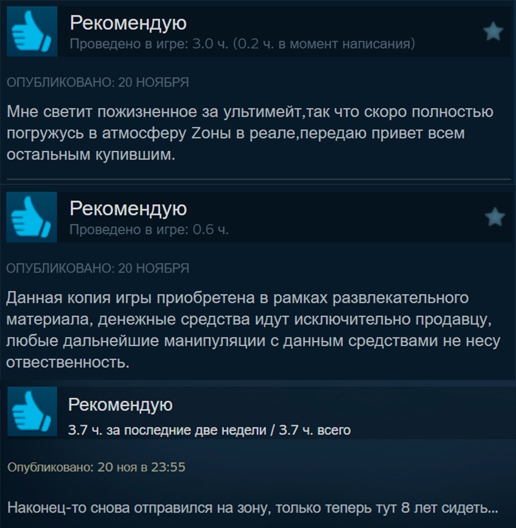 The game turned out great, just like Time of Troubles - Computer games, Games, Stalker 2: Heart of Chernobyl, Screenshot, Picture with text, Steam, Longpost, Steam Reviews