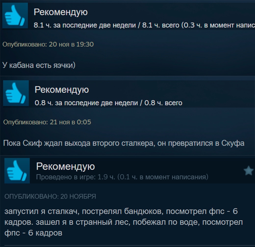 The game turned out great, just like Time of Troubles - Computer games, Games, Stalker 2: Heart of Chernobyl, Screenshot, Picture with text, Steam, Longpost, Steam Reviews