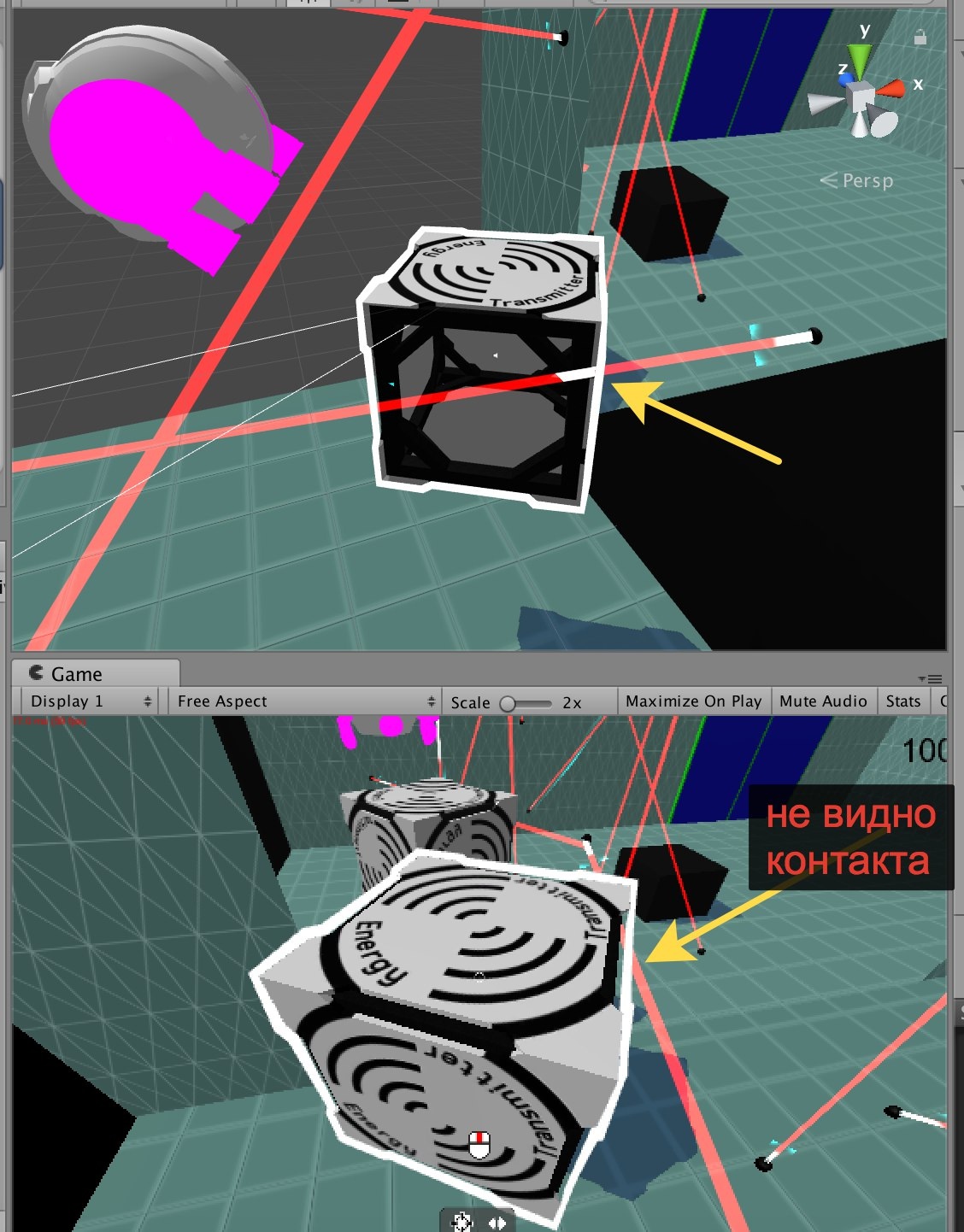 Total Reload: эксперименты с лучами-сенсорами - Моё, Gamedev, Unity, Инди игра, Инди, Компьютерные игры, Разработчики игр, Лазер, Прототипирование, Видео, YouTube, Длиннопост