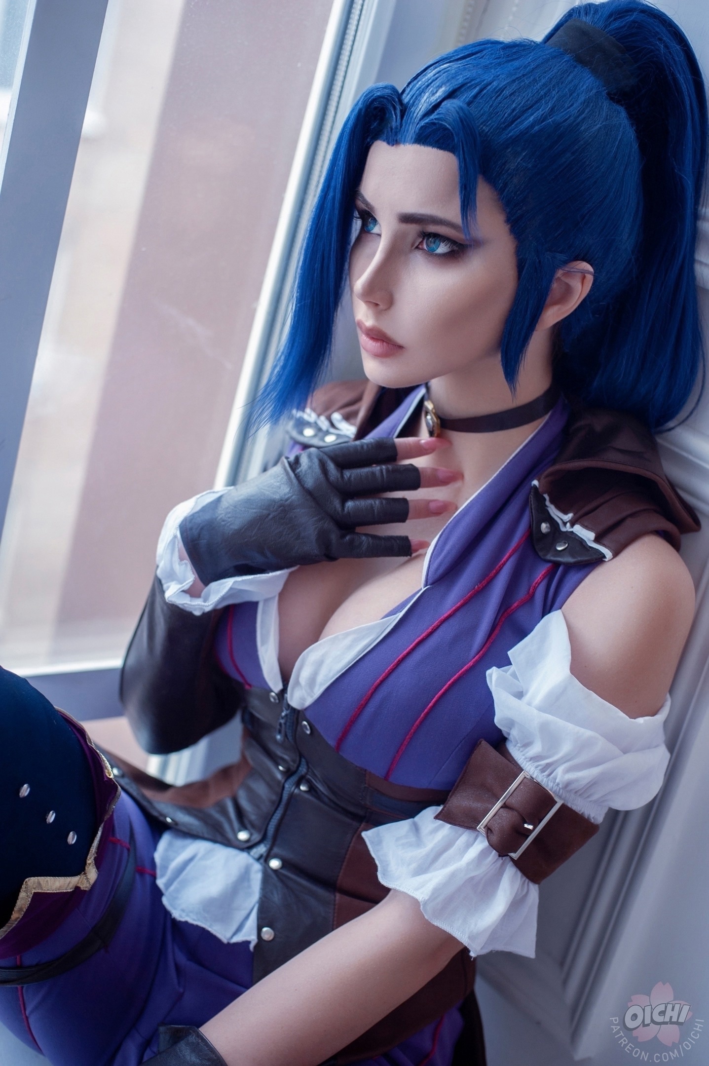 One Cosplayer - Two Looks (My Arcane Cosplay) - My, Cosplay, Computer games, Cosplayers, PHOTOSESSION, Games, League of legends, Arcane, VI, Caitlyn (LoL), Costume, Anime, Girls, Longpost