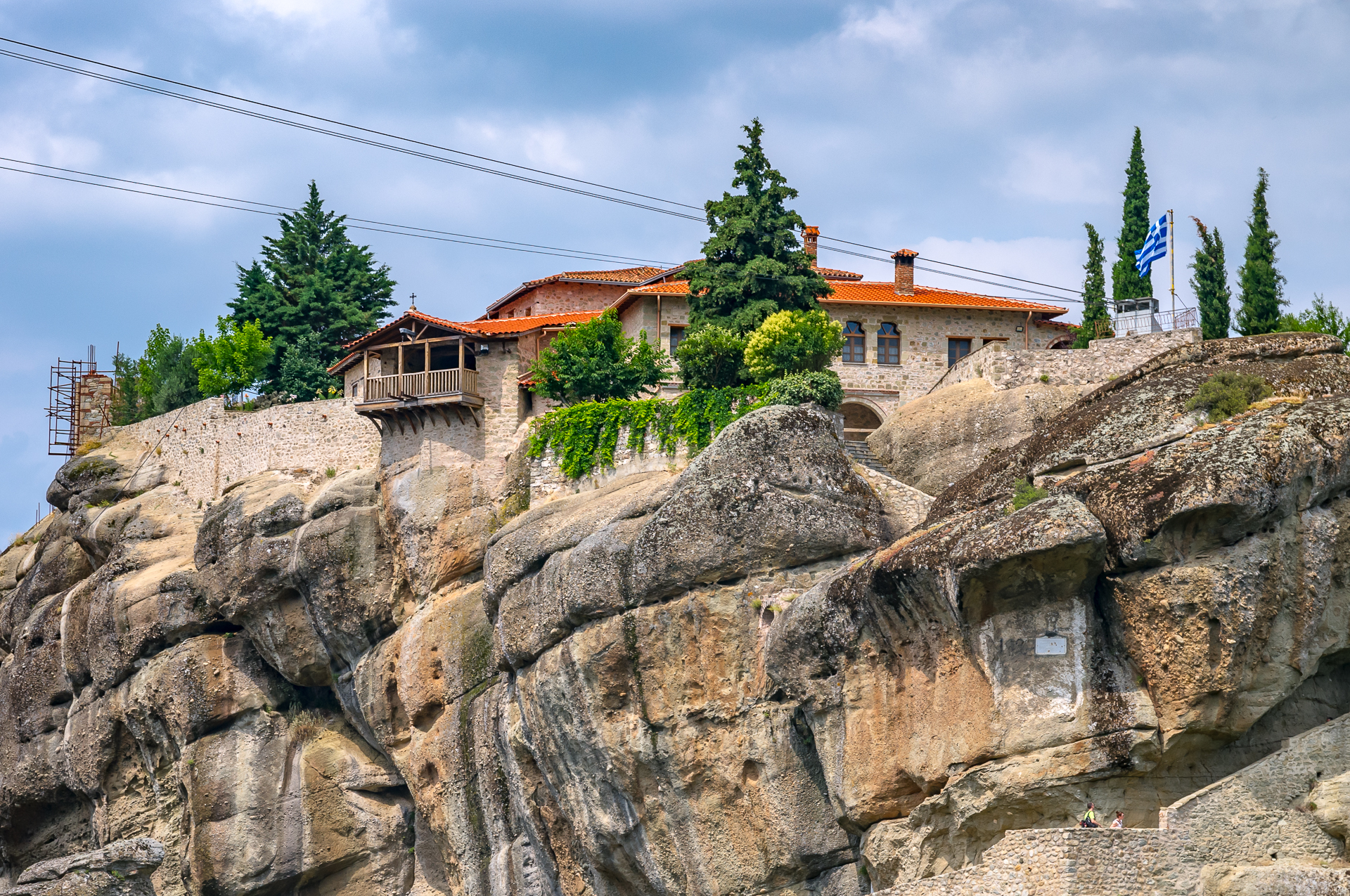 Monastery of Agia Triados (Holy Trinity). Meteora. Greece - My, Greece, Meteora Monastery, Panoramic shooting, Longpost