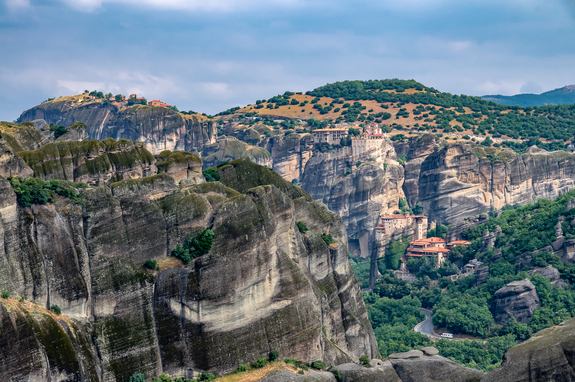 Monastery of Agia Triados (Holy Trinity). Meteora. Greece - My, Greece, Meteora Monastery, Panoramic shooting, Longpost