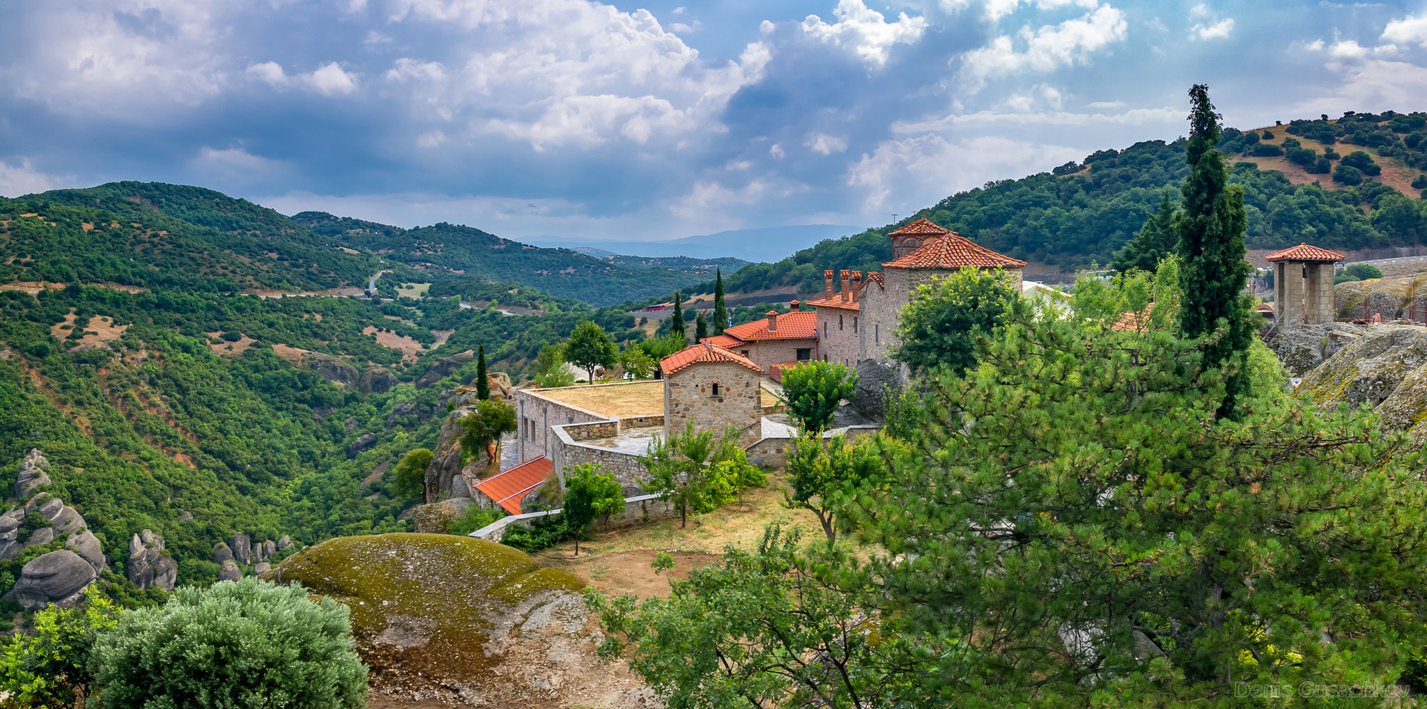 Monastery of Agia Triados (Holy Trinity). Meteora. Greece - My, Greece, Meteora Monastery, Panoramic shooting, Longpost