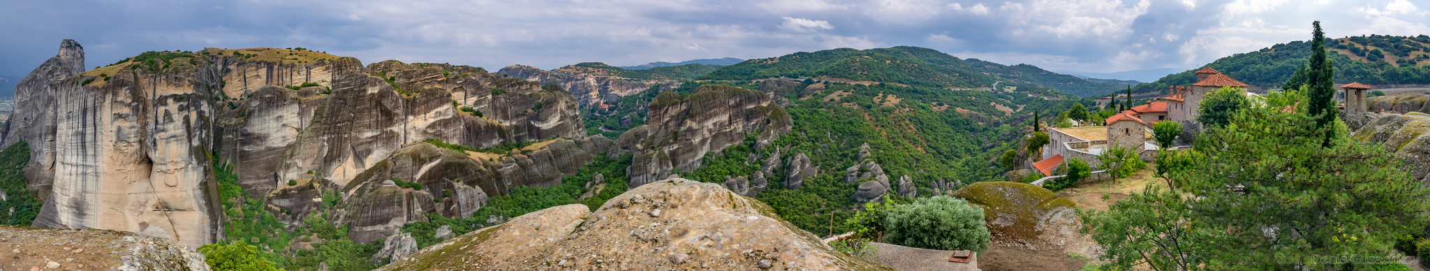 Monastery of Agia Triados (Holy Trinity). Meteora. Greece - My, Greece, Meteora Monastery, Panoramic shooting, Longpost