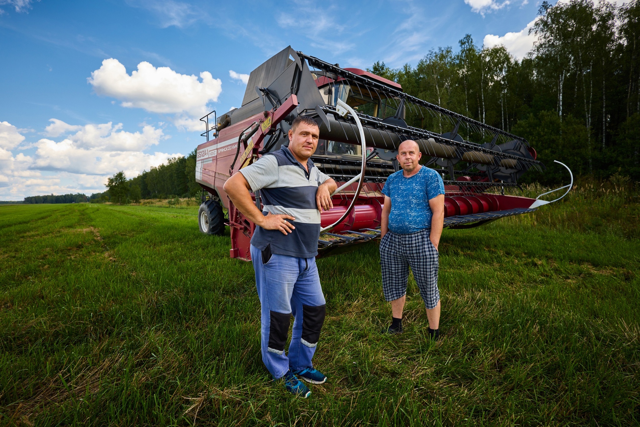 Combine harvesters - My, The photo, Combine harvesters, Portrait