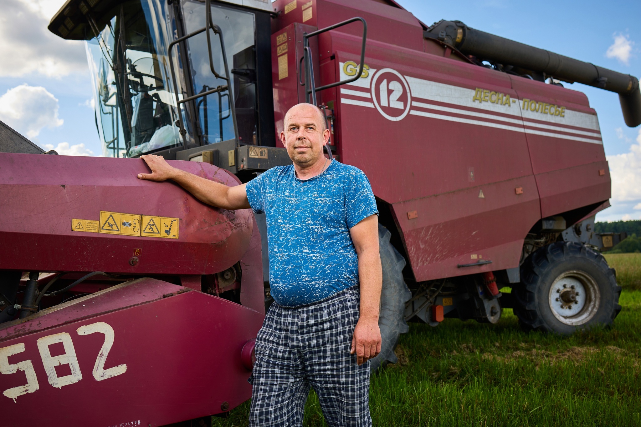 Combine harvesters - My, The photo, Combine harvesters, Portrait