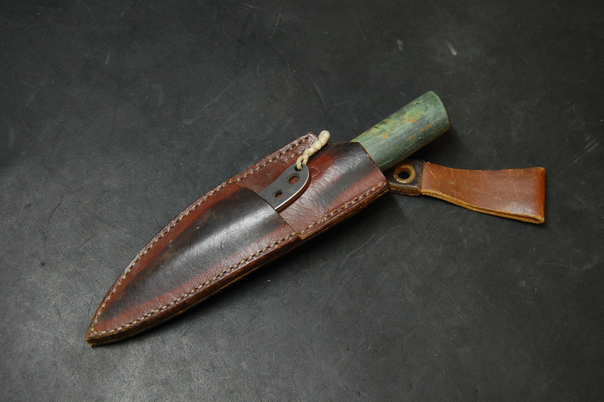 Camping knife 3, small + old work - My, Knife, With your own hands, Handmade, Needlework without process, Needlework, Longpost