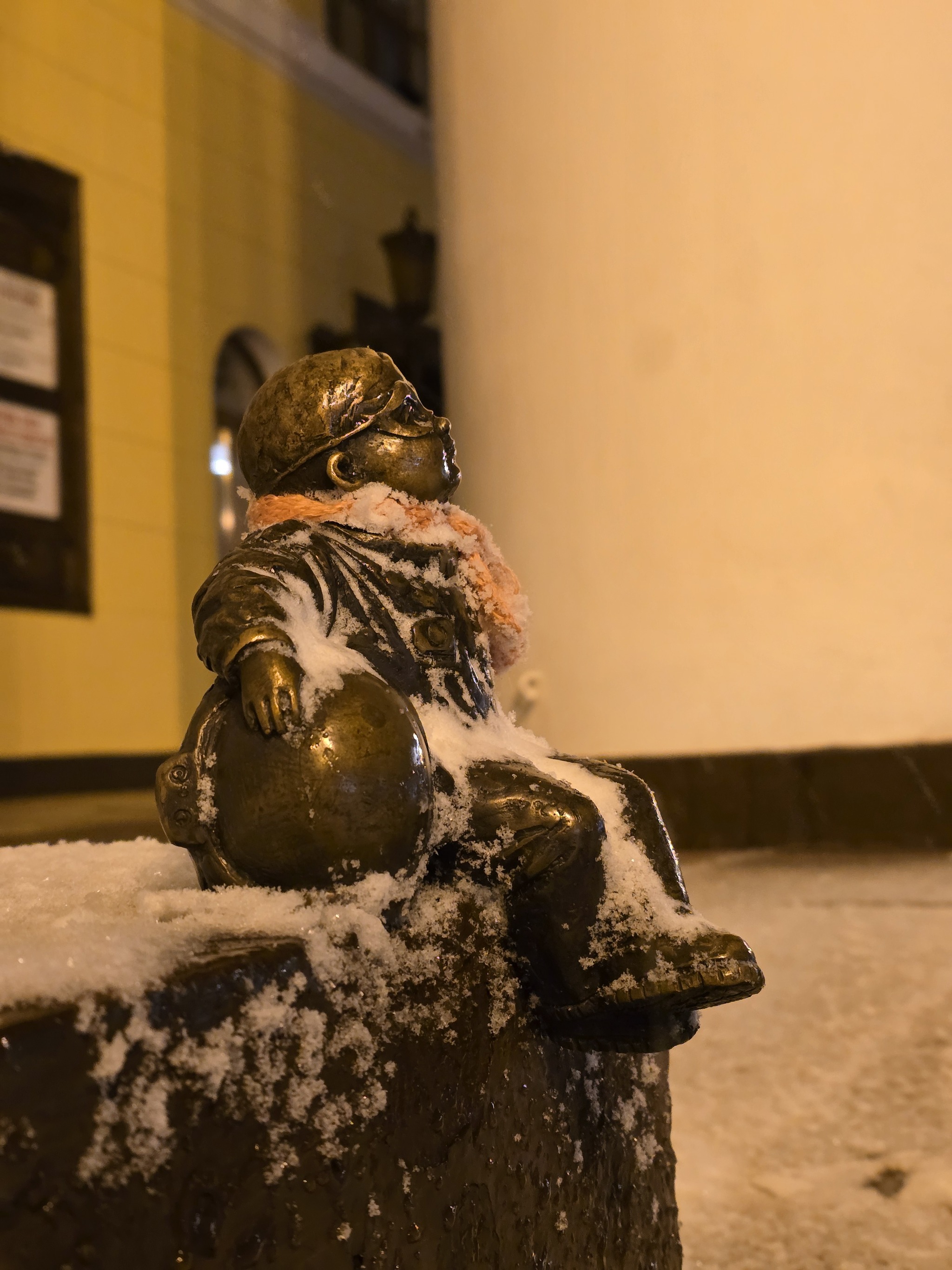 Kaluga, night... - My, Kaluga, Night, Blizzard, City walk, Longpost