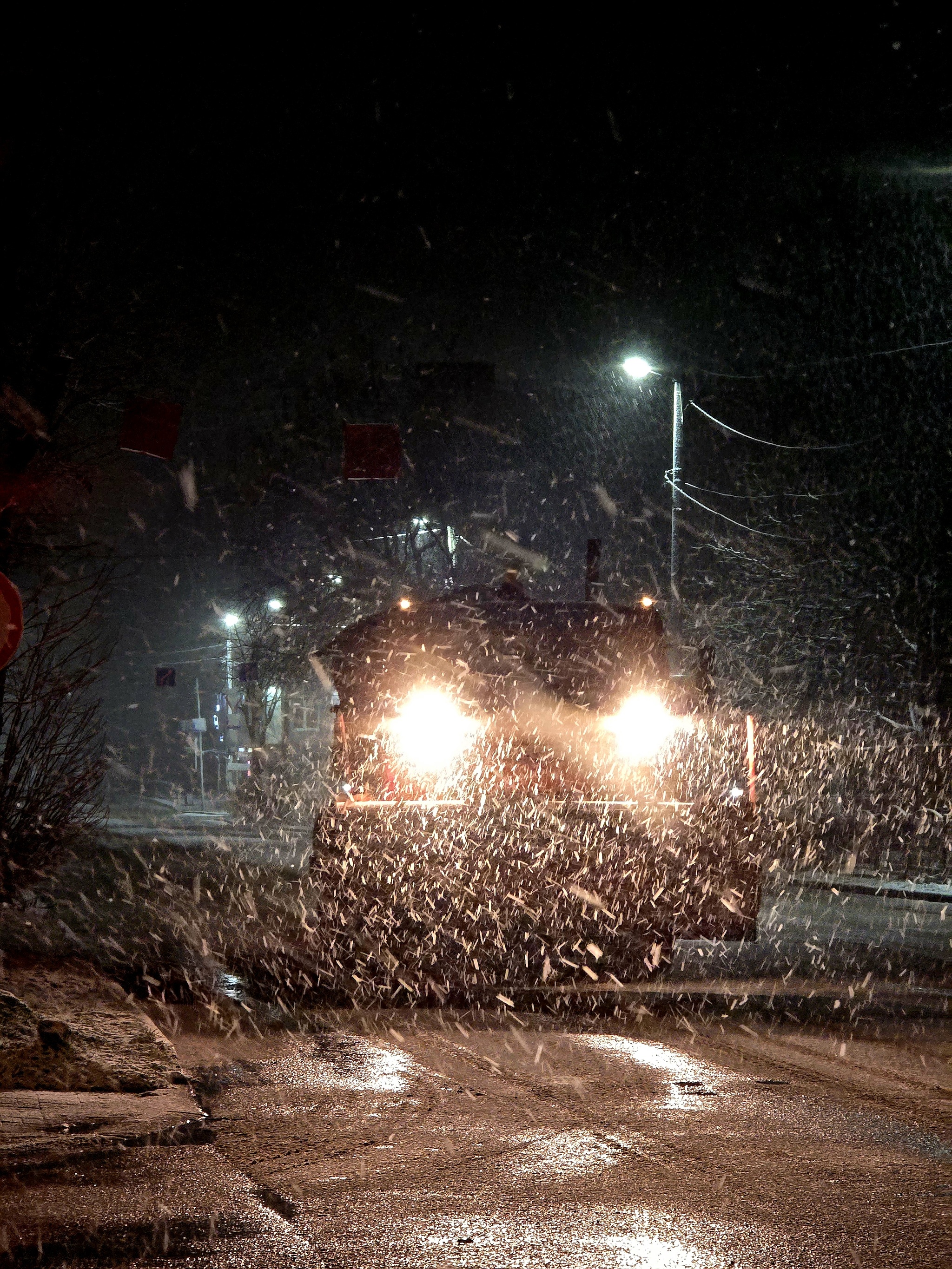 Kaluga, night... - My, Kaluga, Night, Blizzard, City walk, Longpost