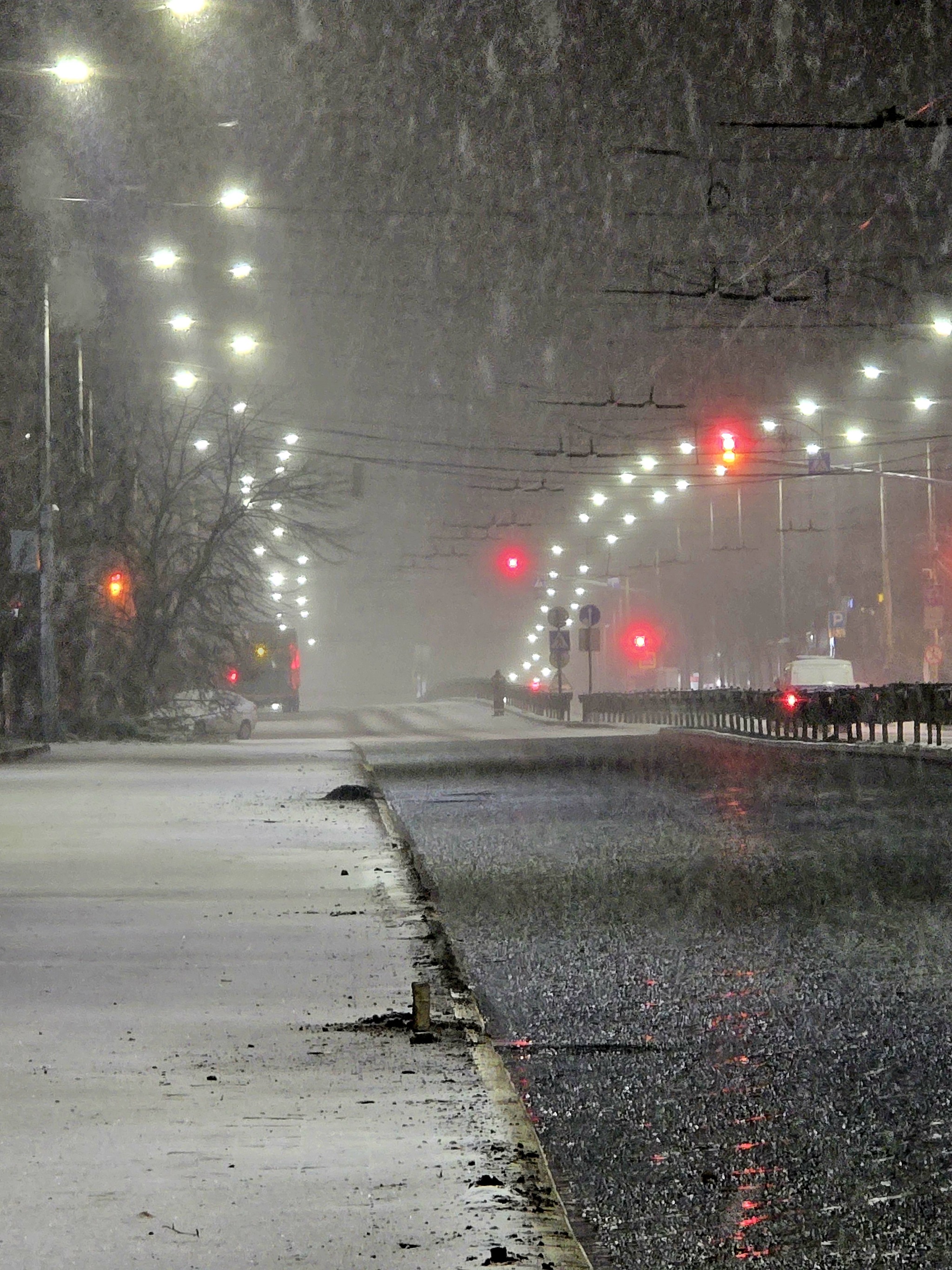 Kaluga, night... - My, Kaluga, Night, Blizzard, City walk, Longpost