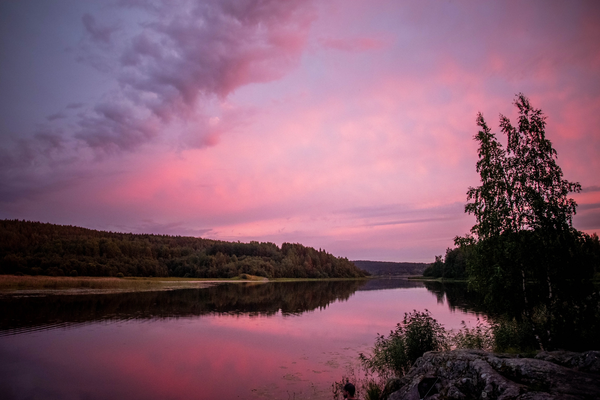 Sunset in Karelia - My, Карелия, Mobile photography, Sunset, Nature, Landscape