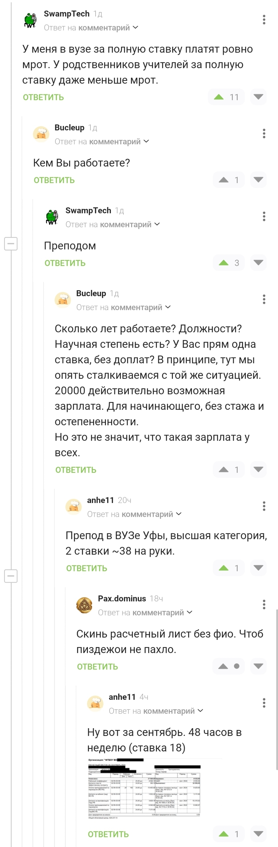 Вузовские преподаватели в Уфе за полную ставку получают 19 тыс. руб. (ровно МРОТ) - Маленькая зарплата, Зарплата, Бюджетники, Преподаватель, Уфа, Башкортостан, МРОТ, Длиннопост