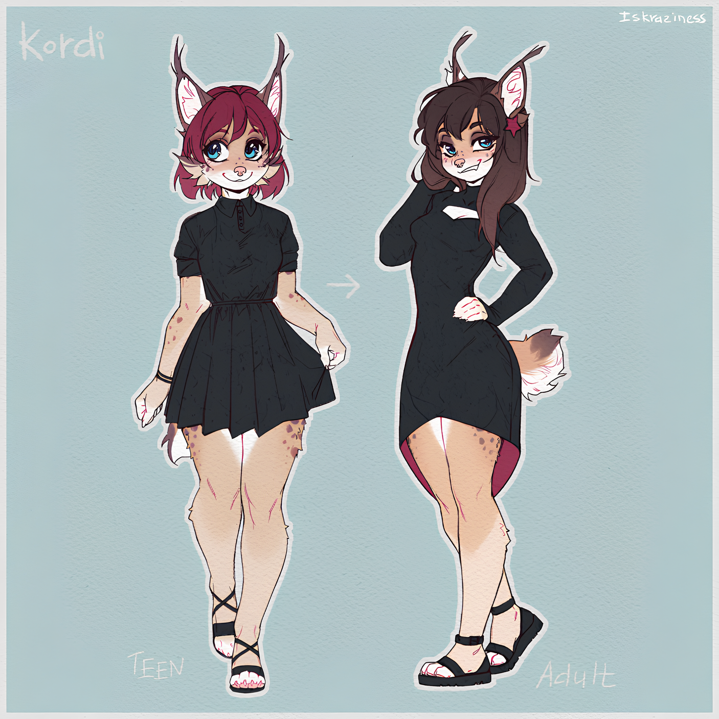 Kordi - Фурри, Антро, Арт, Furry Lynx, Iskra