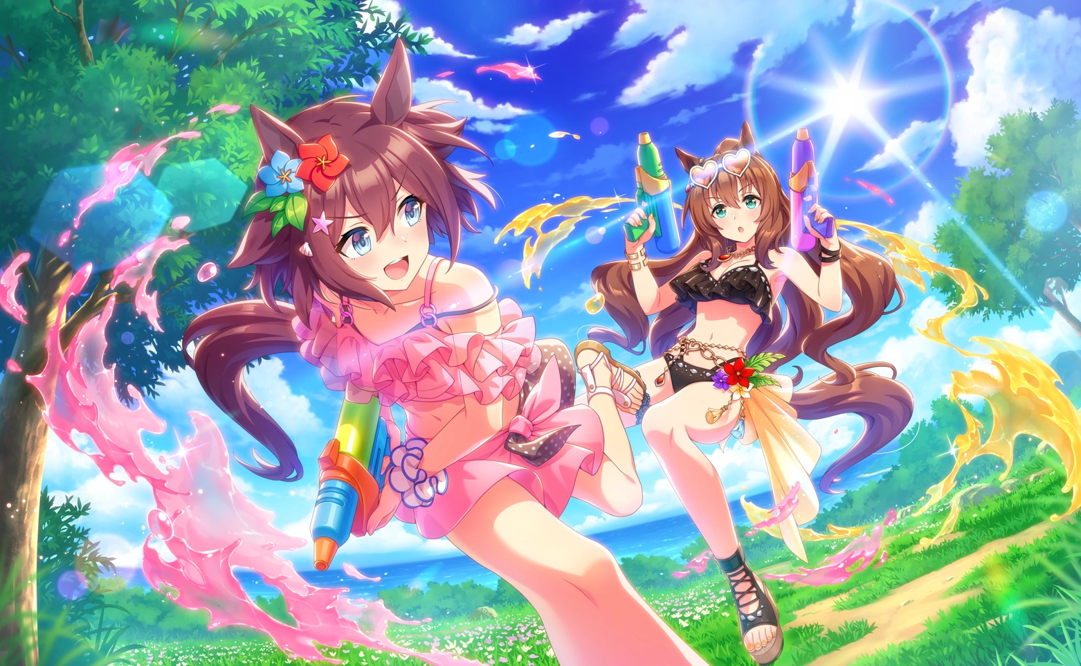 Продолжение поста «Подборка официальных артов из игры Uma Musume: Pretty Derby» - Аниме, Anime Art, Мобильные игры, Uma Musume Pretty Derby, Animal Ears, Хвост, Длиннопост, Ответ на пост, Nice Nature, El condor pasa