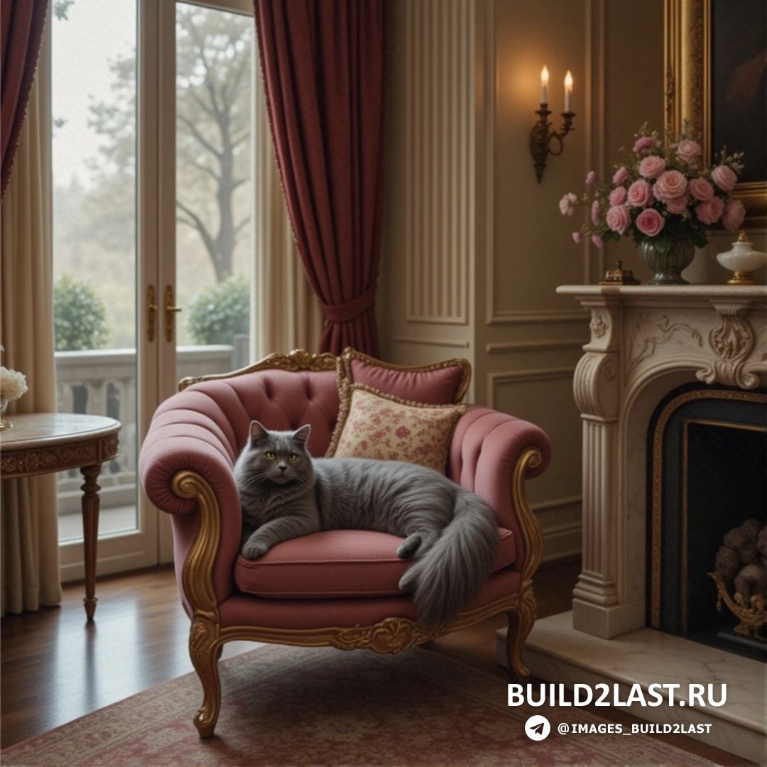 A luxurious cat for a luxurious interior! - My, Images, Neural network art, Concept Art, Artificial Intelligence, Longpost