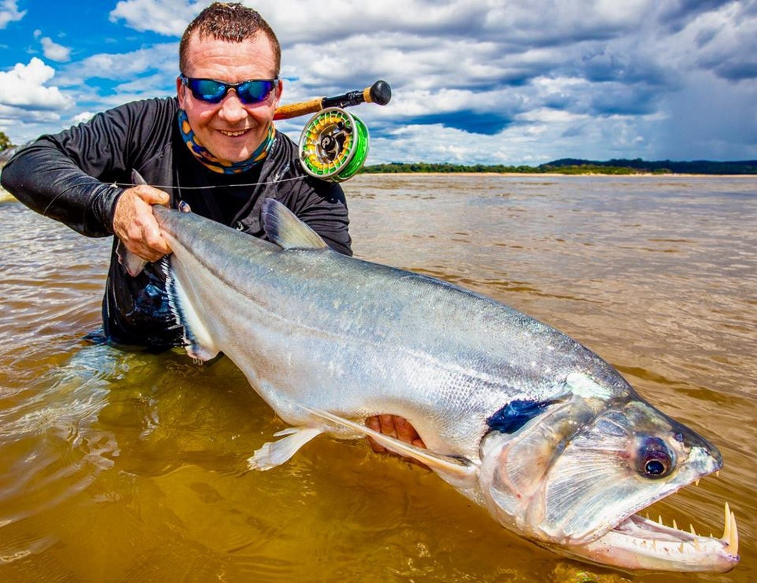 Toothy monster living in the river - My, Around the world, Biology, Nature, Animals, In the animal world, A fish, Fishing, The photo, Longpost, Water, Marine life, River