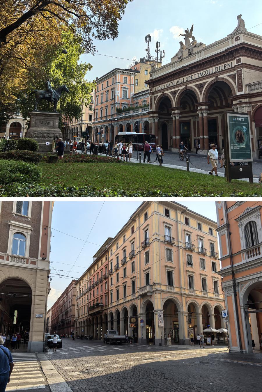 Journey Abroad Part 29. Italy. Bologna Part 1 - My, sights, Blog, Vacation, Drive, Bologna, Italy, City walk, Abroad, Basilica, Italian music, Video, Vertical video, Longpost