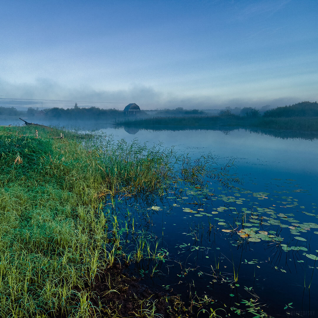 Misty Dawn - My, The photo, Dji, Travels, Fishing, dawn, Sunrises and sunsets, Fog, Travel across Russia, Hike, The nature of Russia, Nature, River, Powerboat, Mobile photography, Longpost