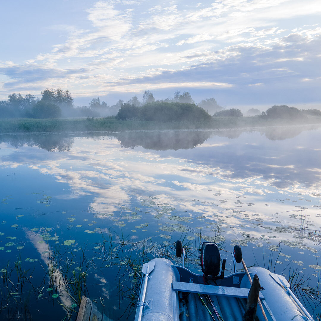 Misty Dawn - My, The photo, Dji, Travels, Fishing, dawn, Sunrises and sunsets, Fog, Travel across Russia, Hike, The nature of Russia, Nature, River, Powerboat, Mobile photography, Longpost