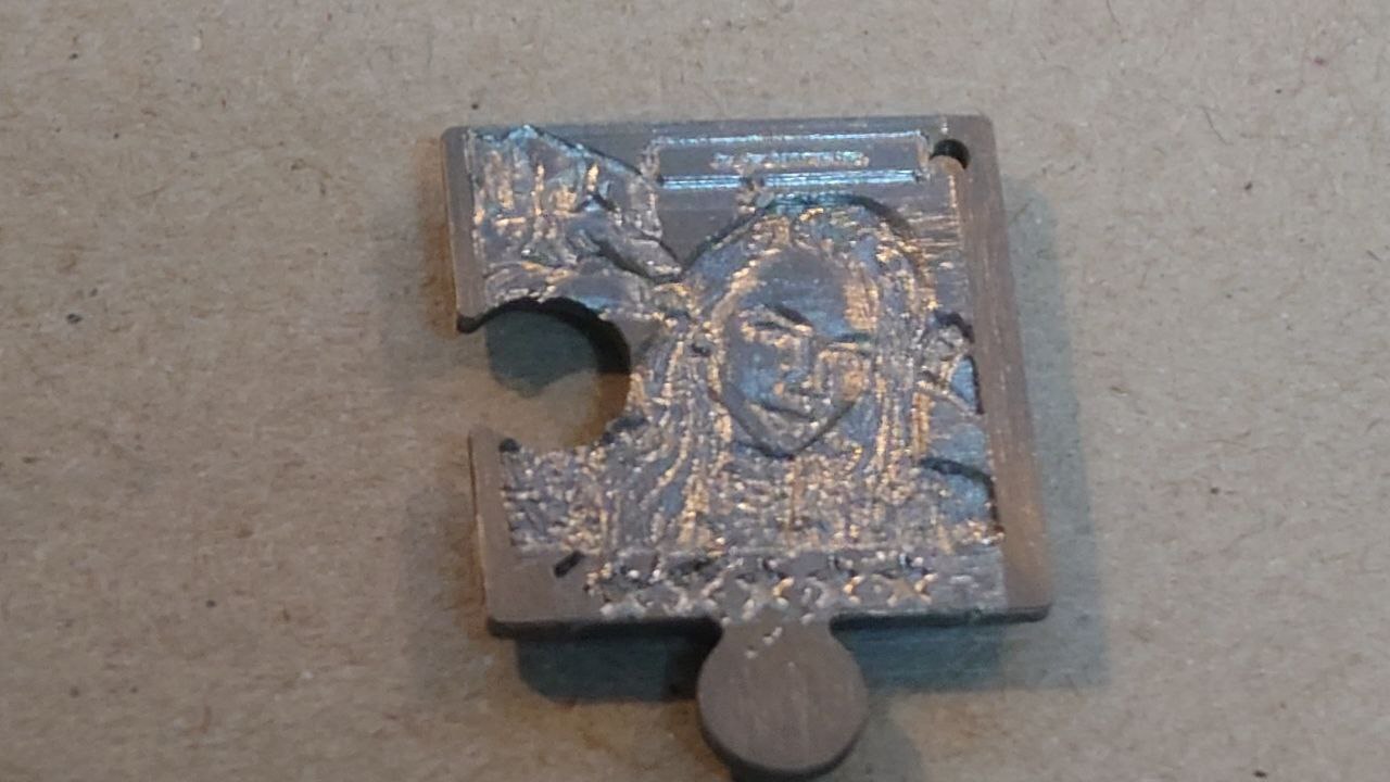 A subscriber engraved my face on titanium - Milling, Machine, Process, Manufacturing, Video, Telegram (link), Longpost