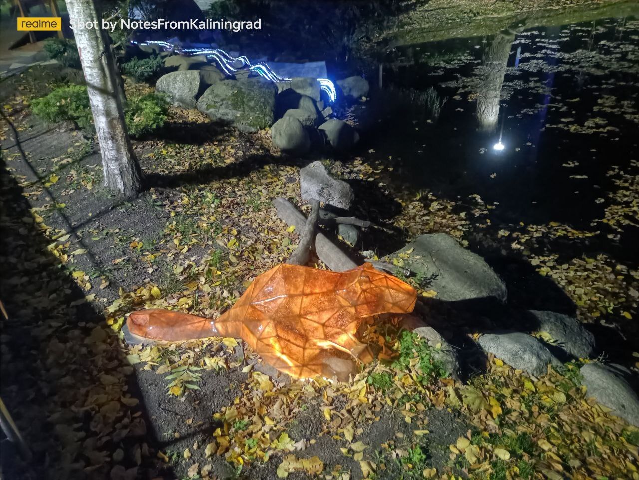 Gurevsky Park of Culture and Recreation in the Light Park mode - My, Kaliningrad, Kaliningrad region, City walk, Street photography, The photo, Lighting, The park, Night, Art, Longpost