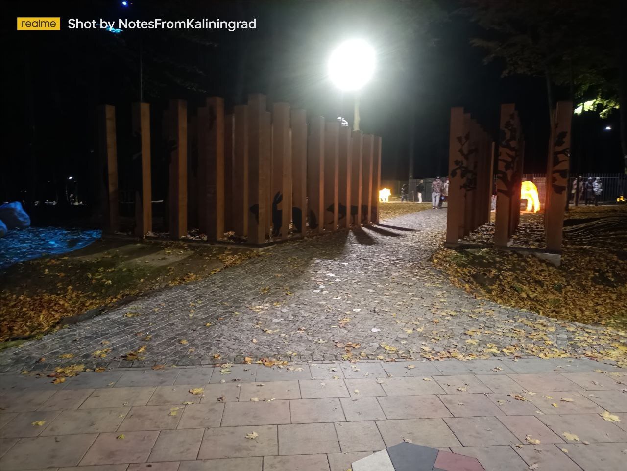 Gurevsky Park of Culture and Recreation in the Light Park mode - My, Kaliningrad, Kaliningrad region, City walk, Street photography, The photo, Lighting, The park, Night, Art, Longpost