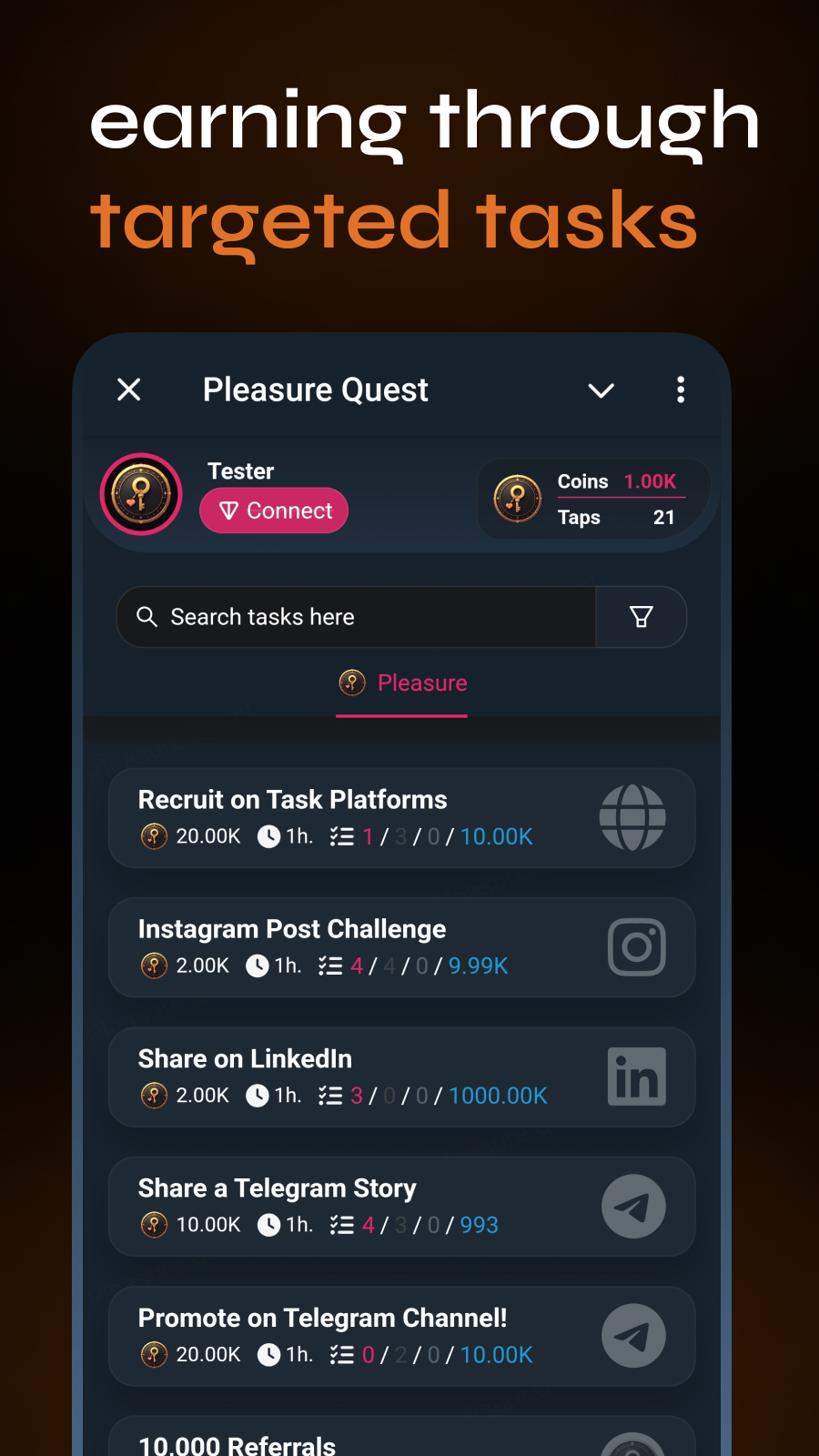 Pleasure Quest: A game where you earn money by creating tasks and completing quests - Cryptocurrency, Telegram, Social networks, Ton, Blockchain, Telegram bot, Telegram channels, Airdrop, Telegram (link), Longpost