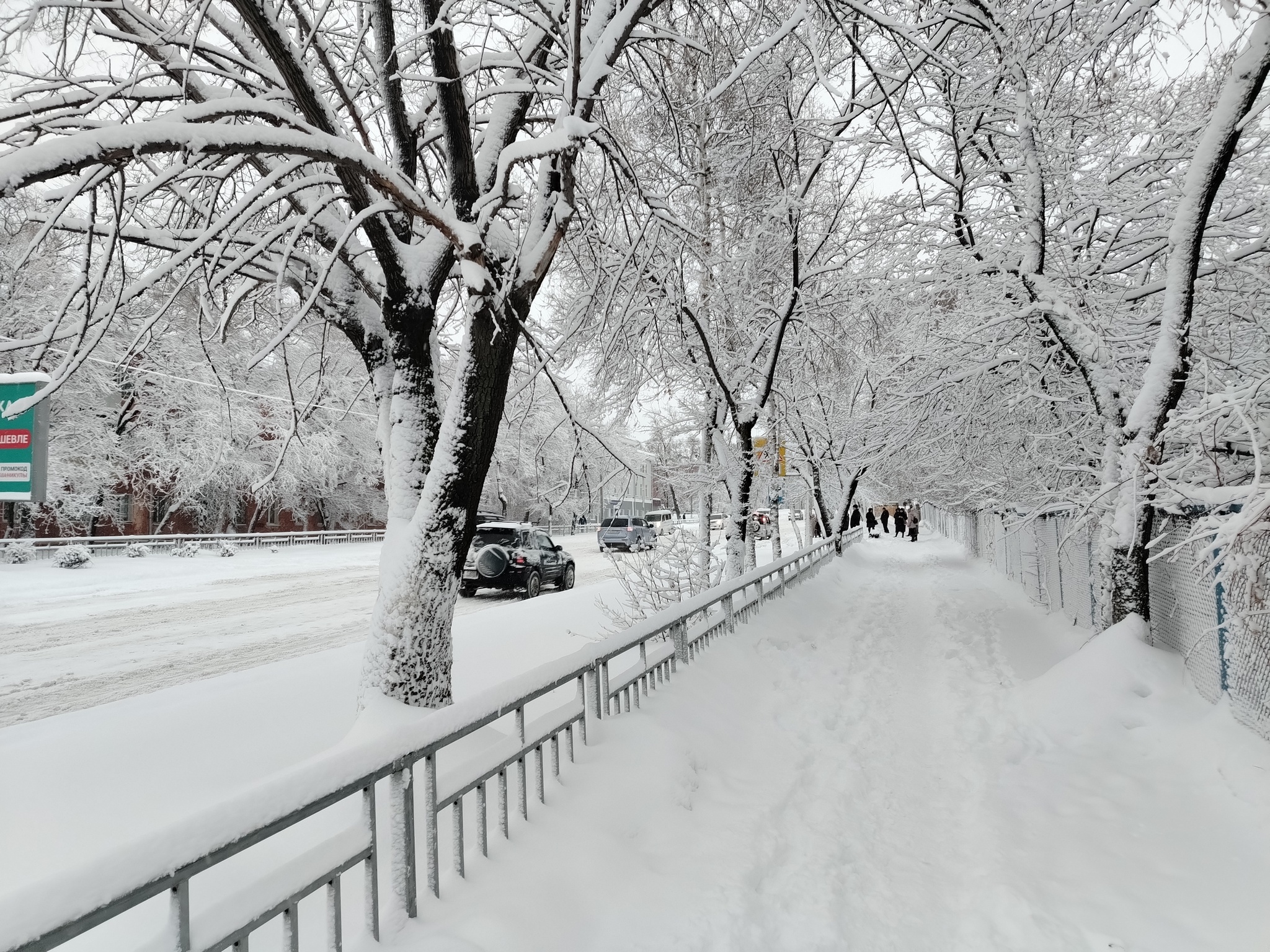 Collapse snow cyclone in Blagoveshchensk - My, Collapse, Snowfall, Longpost, Weather, Blagoveshchensk, The photo