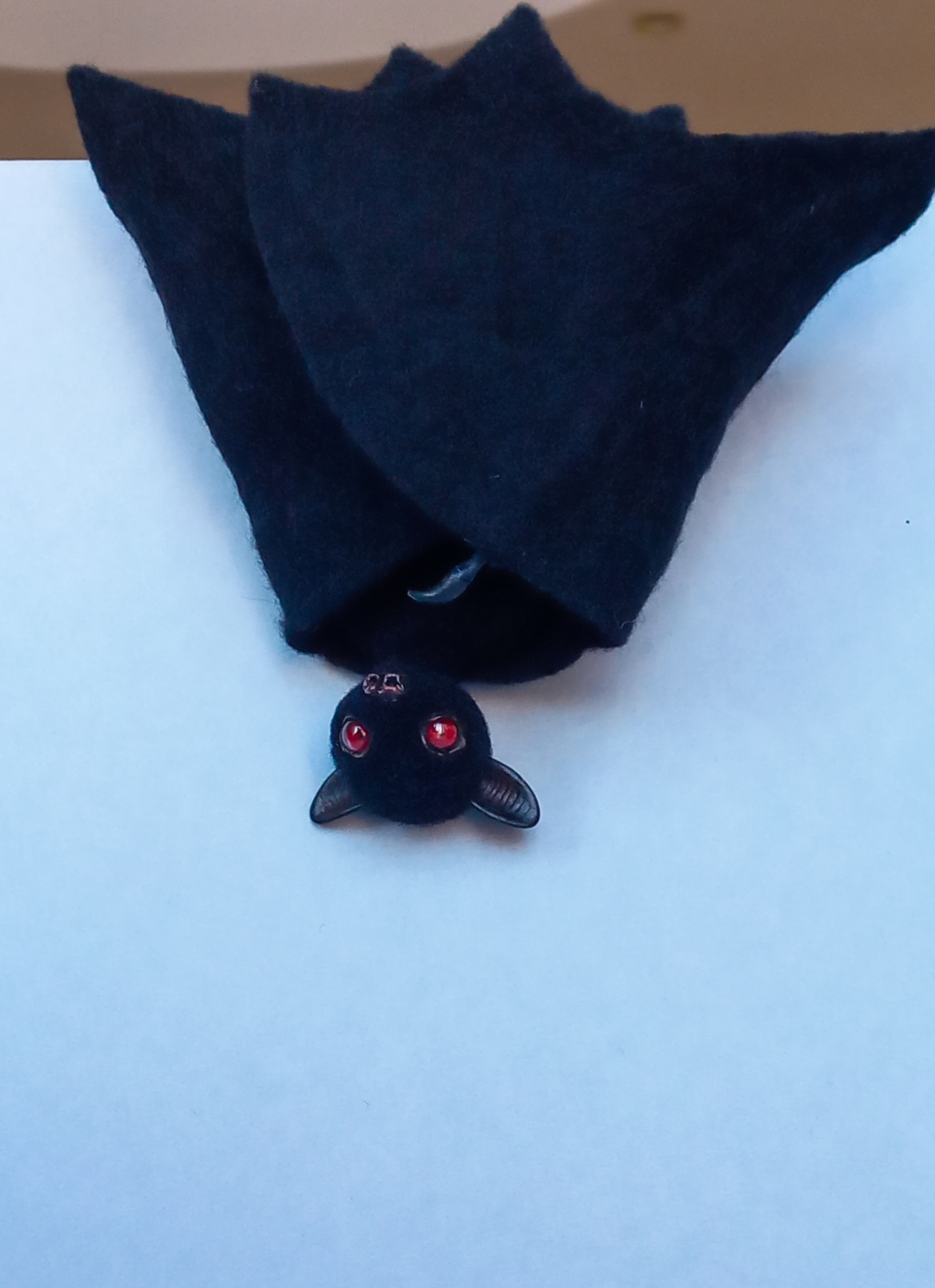 New Year's Bat. Handmade toy - My, Bat, Author's toy, Milota, Longpost