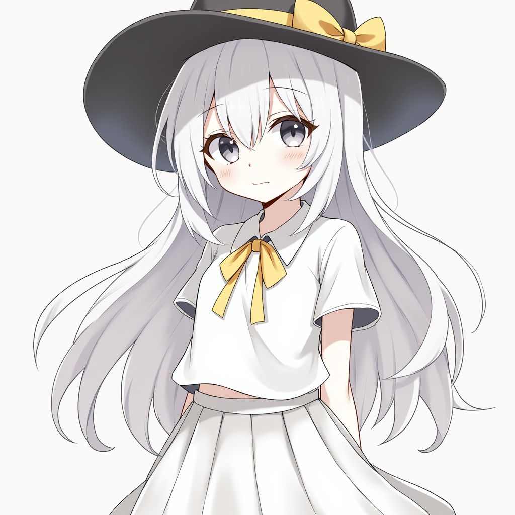 Creepy Week: Hello Charlotte - My, Anime, Anime art, Stable diffusion, Neural network art, White hair, Charlotte Wiltshire (Hello Charlotte), Longpost