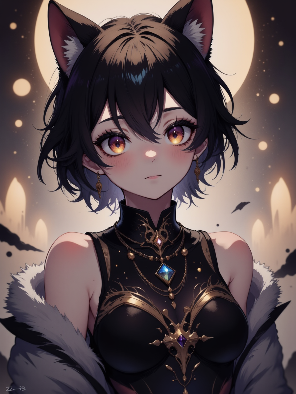 Neurotyanki #104 - My, Anime, Neural network art, Flux, Нейронные сети, Stable diffusion, Girls, Anime art, Original character, Animal ears, Neko, Longpost