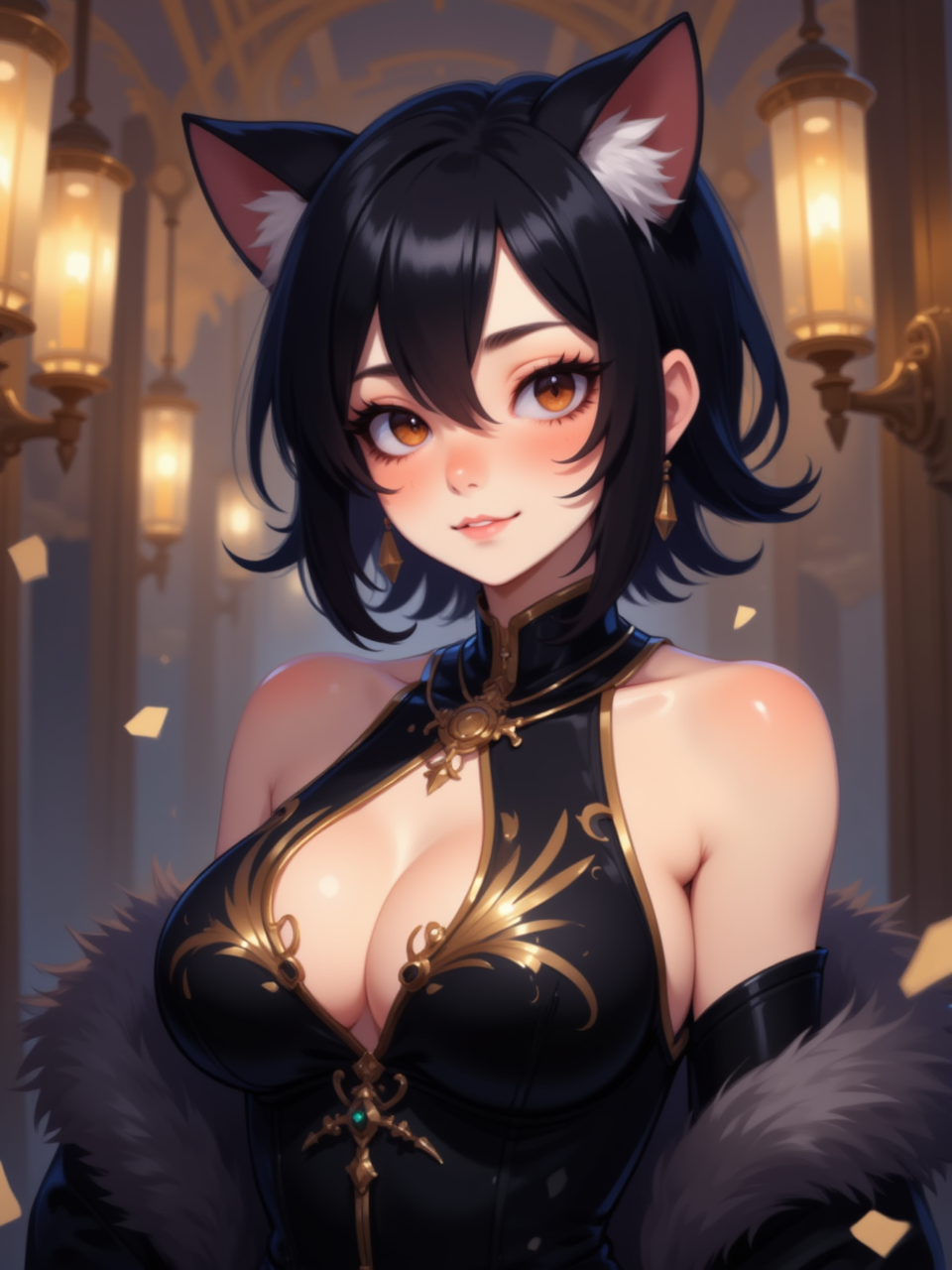 Neurotyanki #104 - My, Anime, Neural network art, Flux, Нейронные сети, Stable diffusion, Girls, Anime art, Original character, Animal ears, Neko, Longpost