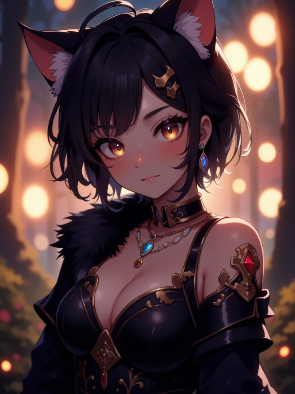 Neurotyanki #104 - My, Anime, Neural network art, Flux, Нейронные сети, Stable diffusion, Girls, Anime art, Original character, Animal ears, Neko, Longpost