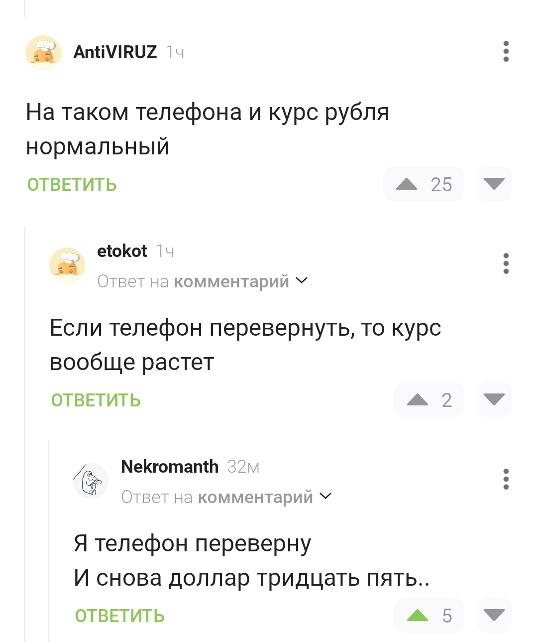 По Шуфутинскому - Доллары, Курс доллара, Комментарии на Пикабу, Комментарии, Смартфон