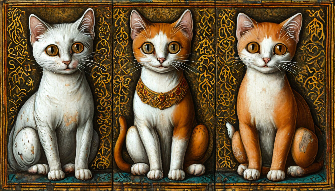 Why did medieval artists draw cats so strange? - cat, Middle Ages, Art, Miniature, Symbolism, Realism, Technics, The culture, Memes, Longpost