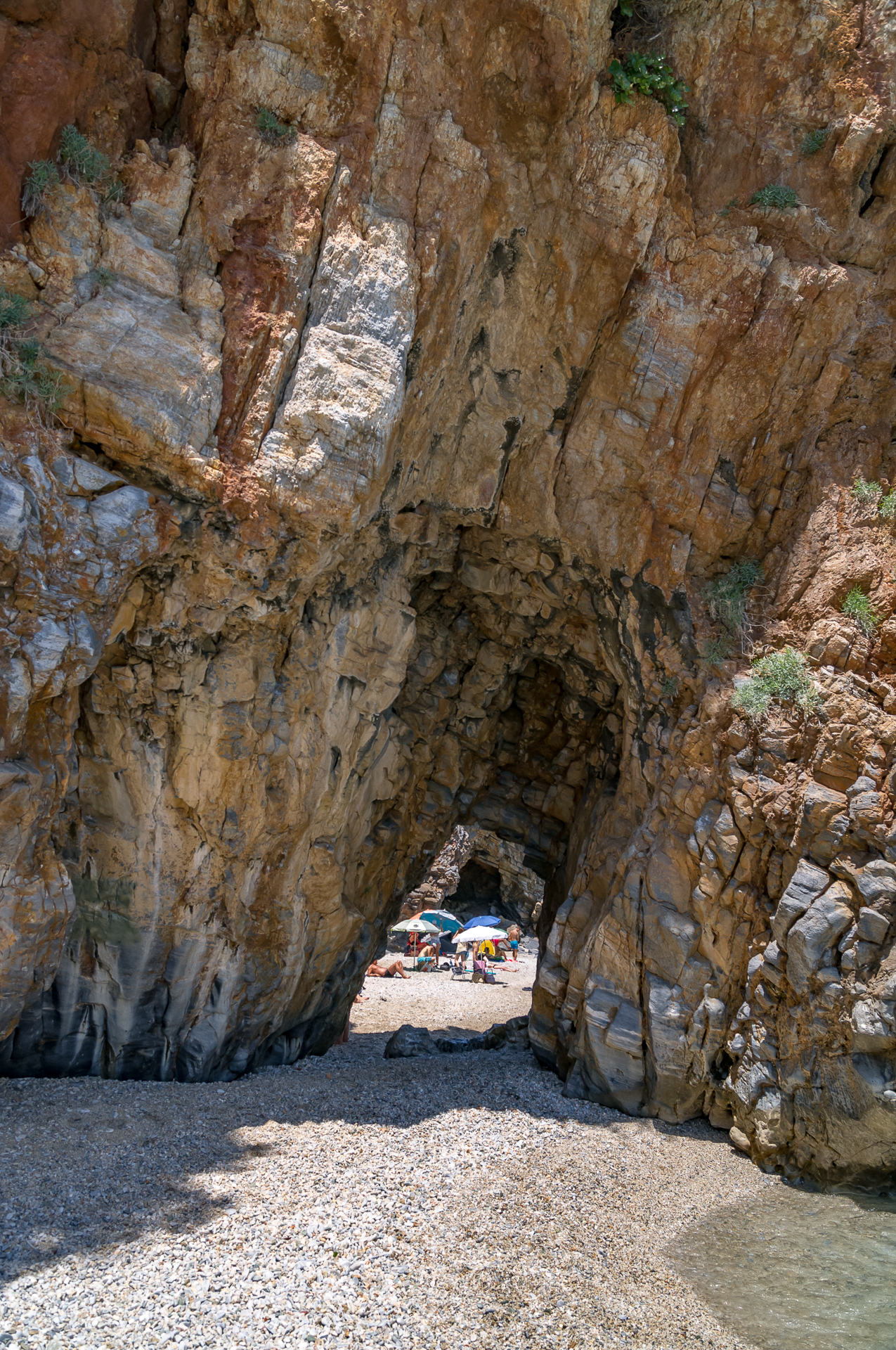 Coast and beach of Mylopotamos. Pelion. Greece - My, Greece, Beach, Beach vacation, Panoramic shooting, Longpost