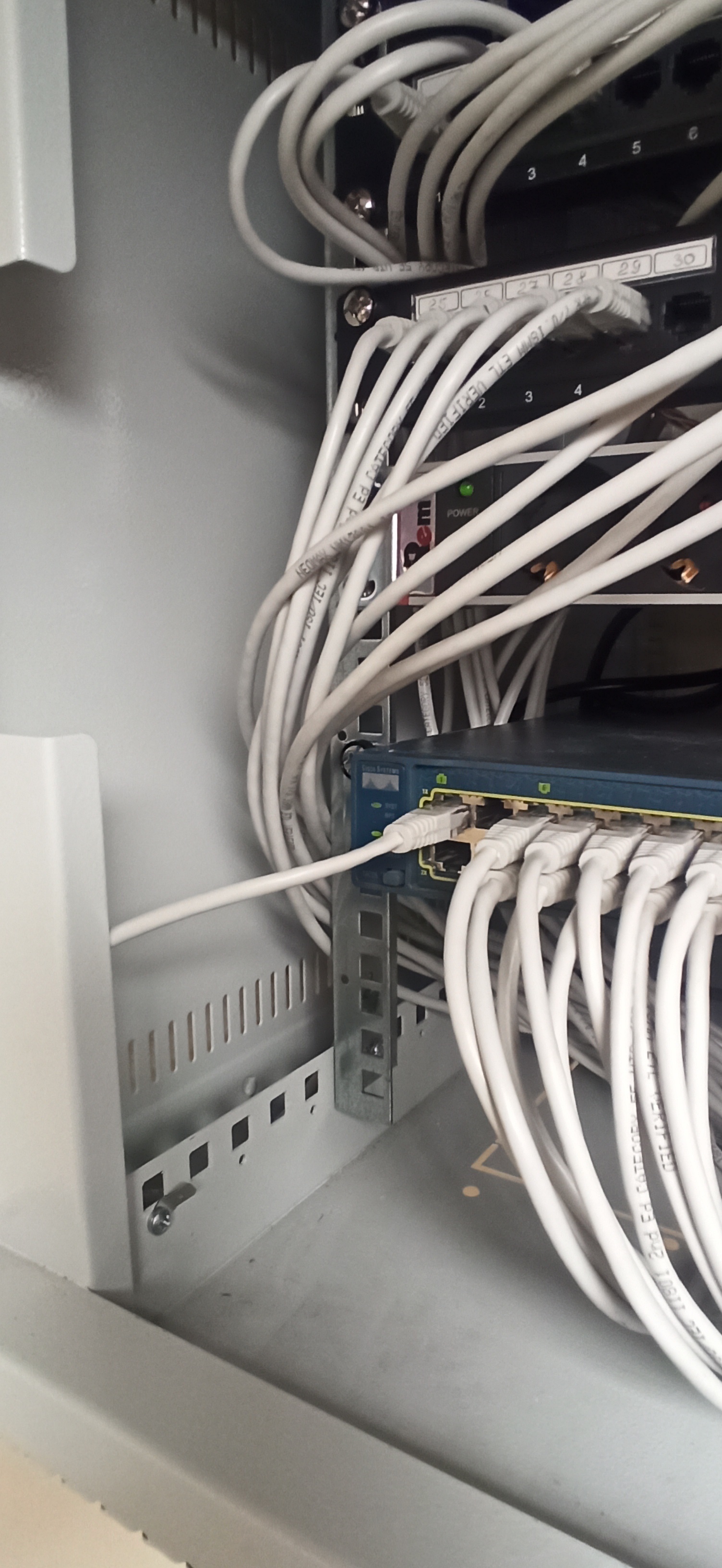 Mounting a switch in conditions of limited cabinet depth - My, Cisco, Network Switch, Server cabinet, Rukozhop, Longpost