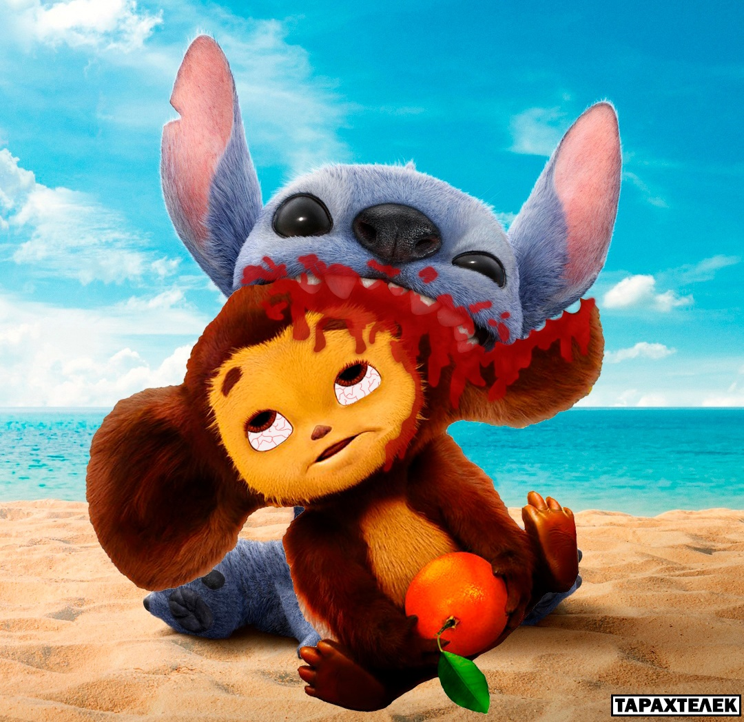 Cheburashka and Stitch! - My, Humor, Memes, Movies, Cheburashka, Lilo and Stitch, Stitch