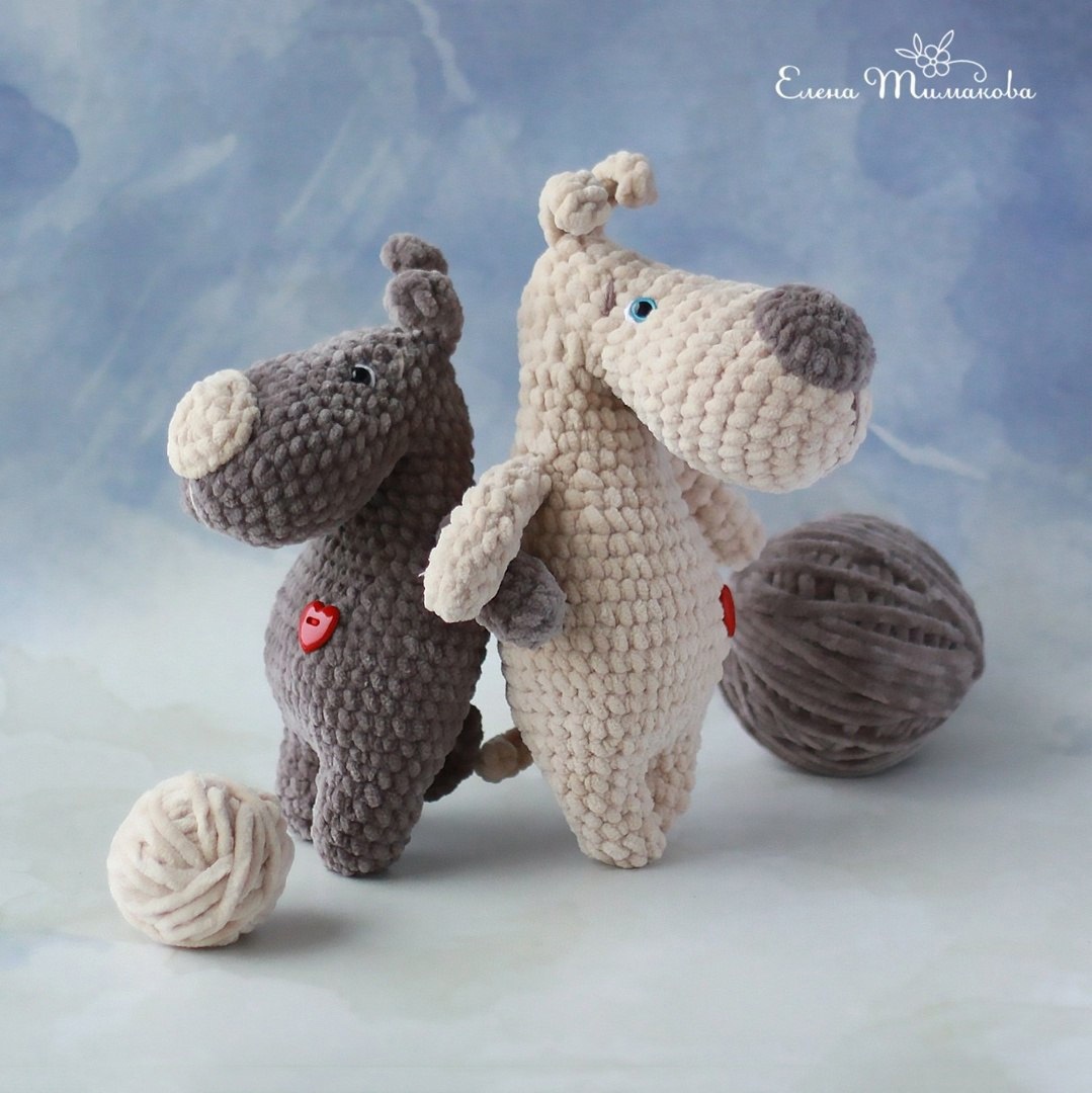 Master classPuppy FilyaAuthor Elena Timakova - Amigurumi, Knitted toys, Crochet, Longpost