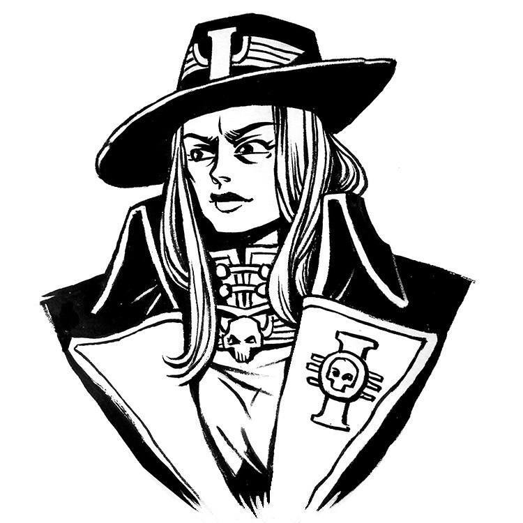 Amberly Vale is suspicious - My, Warhammer 40k, Inquisition, Wh Art