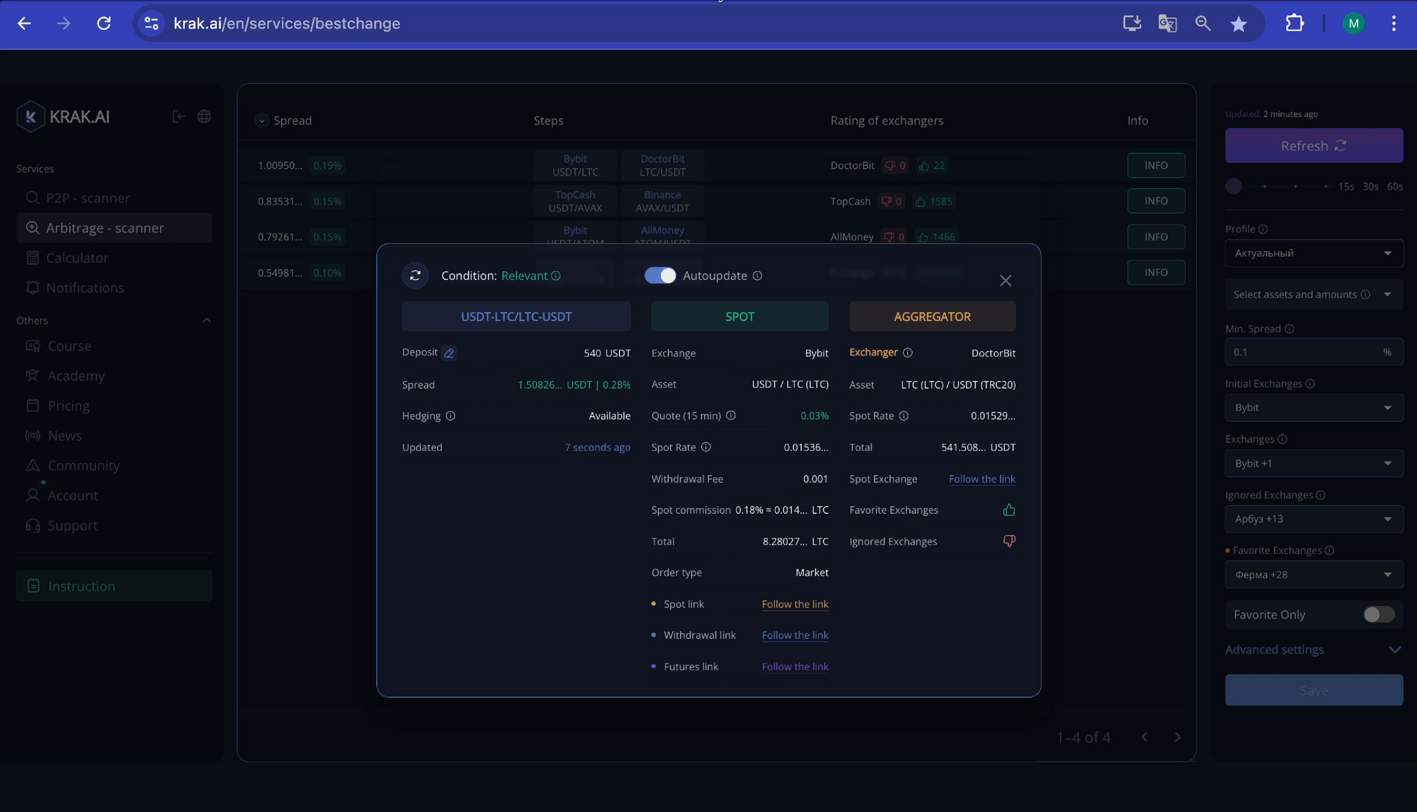 Сколько можно заработать с $500 на арбитраже криптовалют? - 29.11.24 03:02  | Пикабу