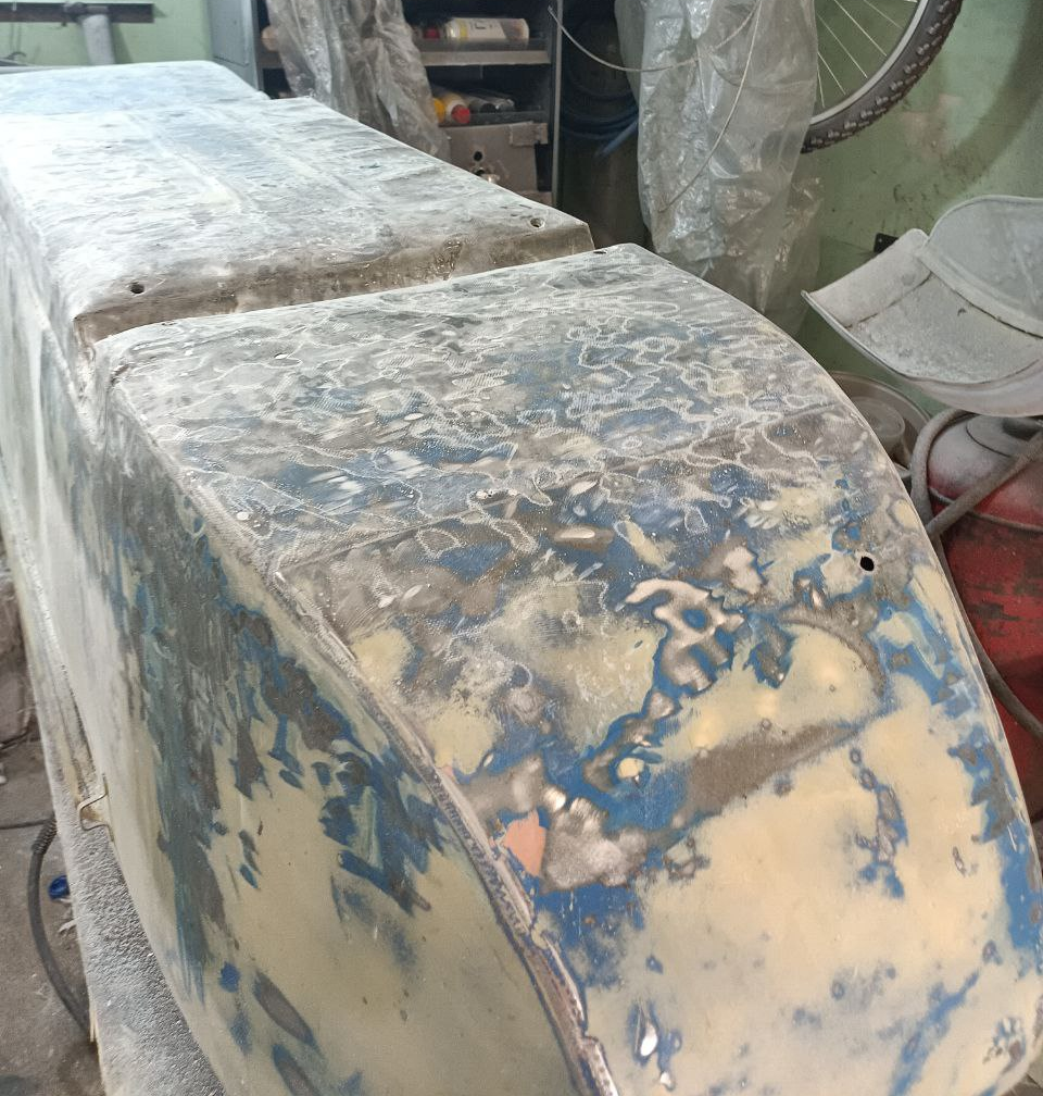 Ural Motorcycle. Epoxy Resin. Grinding. Pillow Repair - My, With your own hands, Ural motorcycle, Repair, Epoxy resin, Eames, Process, Longpost