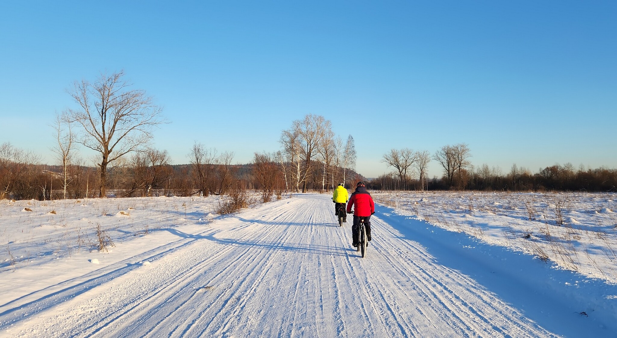 Where are our winter skiers? - My, Mobile photography, A bike, Kemerovo region - Kuzbass, Tom, Pokatushki, Fatbike, Mrassu, Longpost