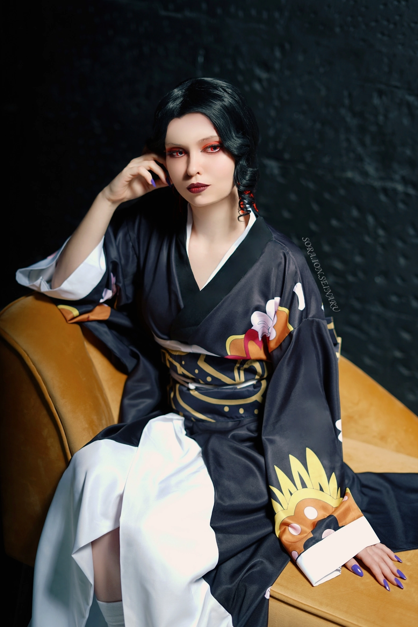 Kibutsuji Muzan cosplay - Моё, Kibutsuji Muzan, Kimetsu no Yaiba, Косплей, Косплееры, Девушки, Фотосессия, Аниме, Длиннопост