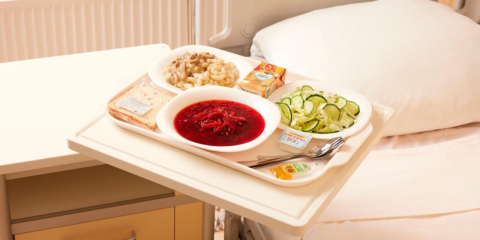 Photo from a restaurant? No, this is the new food in Moscow hospitals - Hospital, Nutrition, The medicine, news, Moscow, Longpost